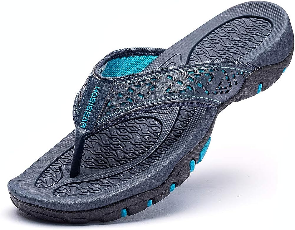 Men Sandals Leather Sport Flip Flops Comfort Casual Outdoor