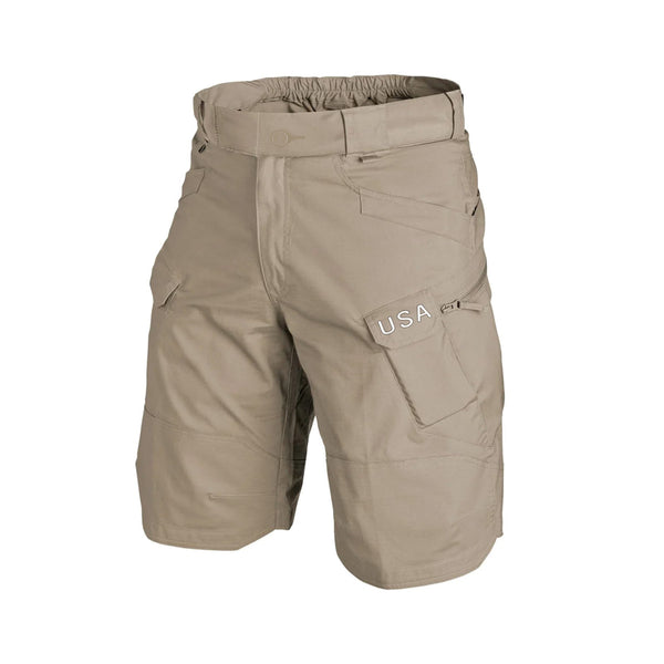 Men's Hiking Tactical Cargo Shorts Multiple Pockets Waterproof Shorts Outdoor Fishing Camping Shorts