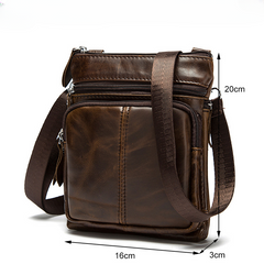 Men's Genuine Leather Retro Shoulder Bag