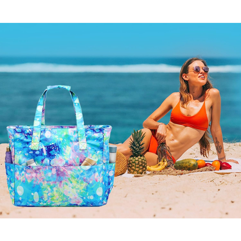 Waterproof Beach Tote Pool Bag Ladies Oversized Fitness Tote Bag