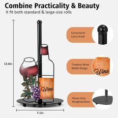 Wine Paper Towel Holder Countertop - Grape&Wine Decor Gifts