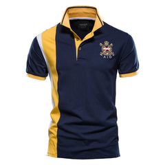 100% Cotton Badge Embroidery Polo Shirt