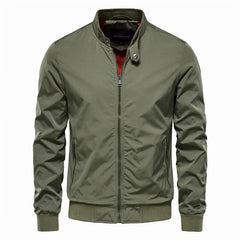 Men's Baseball Jacket Casual Quality Slim Fit Stand Collar Bomber Jacket