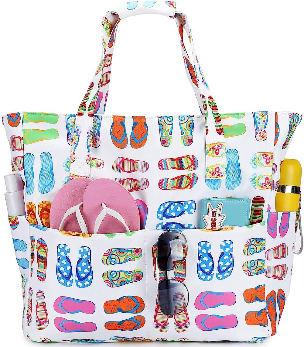 Waterproof Beach Tote Pool Bag Ladies Oversized Fitness Tote Bag