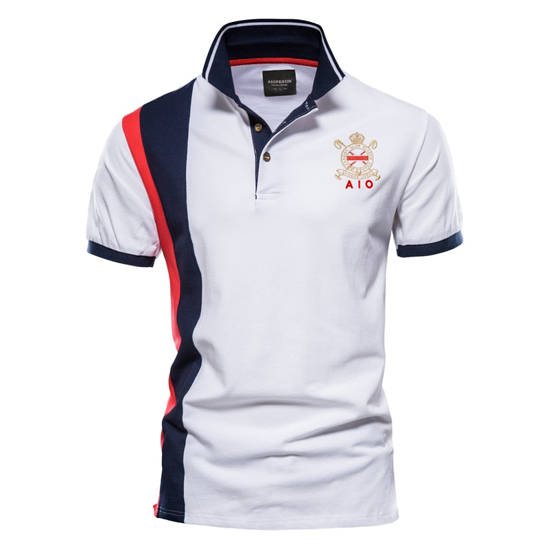 100% Cotton Badge Embroidery Polo Shirt