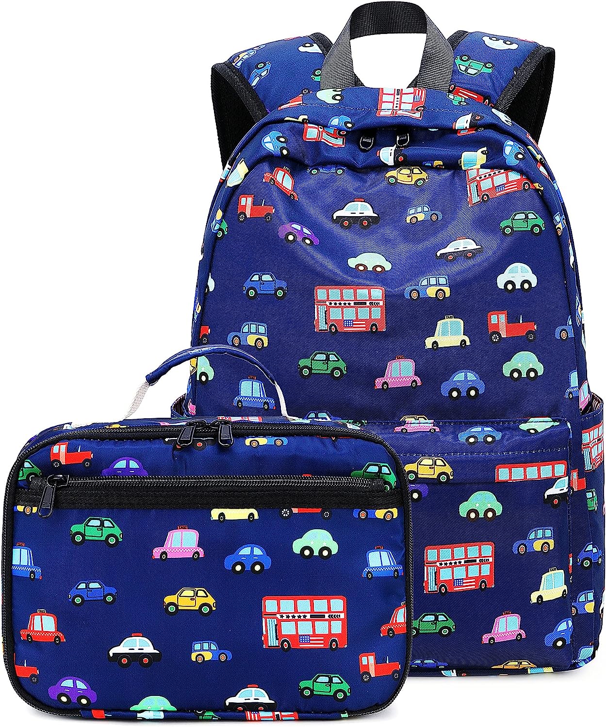 Boys Girls Preschool Backpack with Lunch Box Toddler Kindergarten School Bookbag Set for Age 3-9