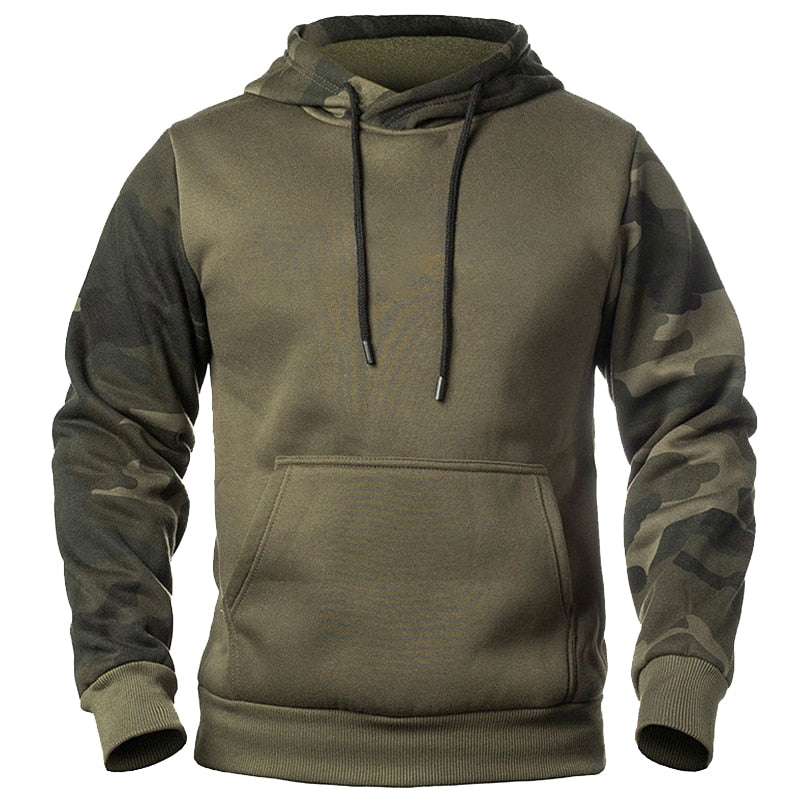 Men's Casual Camouflage Hoodies Military Fleece Coats