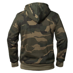 Men's Casual Camouflage Hoodies Military Fleece Coats