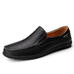 Aliders Men's Leather Non Slip Soft Sole Moccasins Driving Shoes Loafers