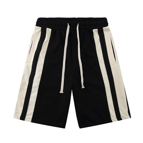Striped Casual Shorts Baggy Plus Size Men's Shorts Sports Beach Pants Quarter Pants