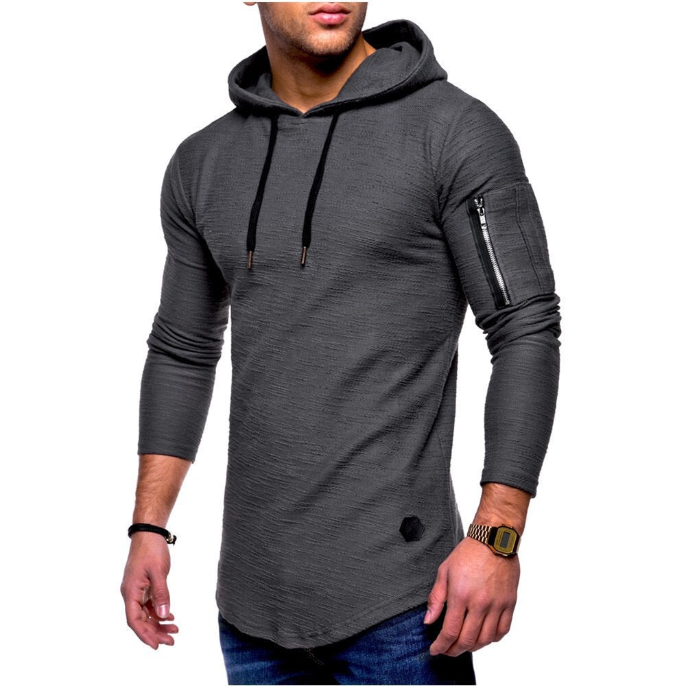 Men's Pullover Zipper Sweater Simple Coat Hoodies