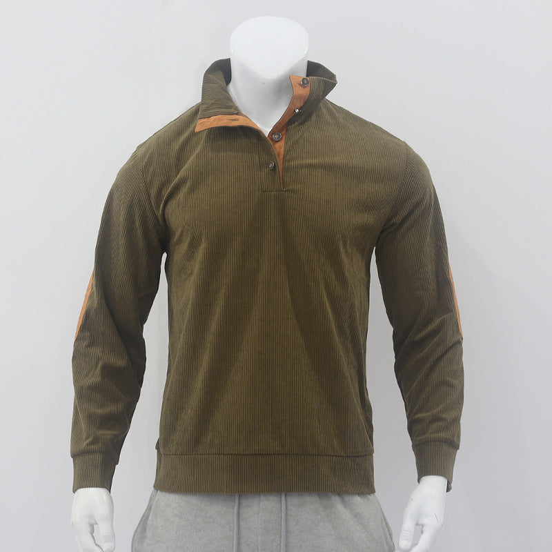 Casual Corduroy Sweatshirt