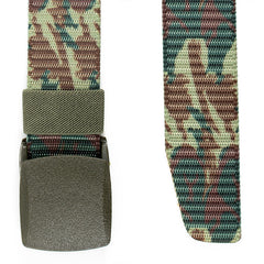 Quick-drying Smooth Button Camouflage Metal Belt Outdoor Sports Breathable Training Belts