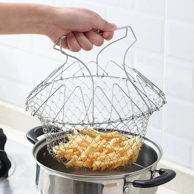 Foldable Deep Frying Basket