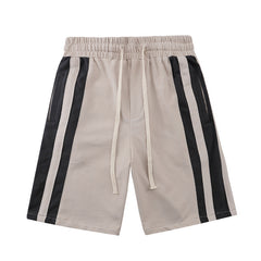 Striped Casual Shorts Baggy Plus Size Men's Shorts Sports Beach Pants Quarter Pants