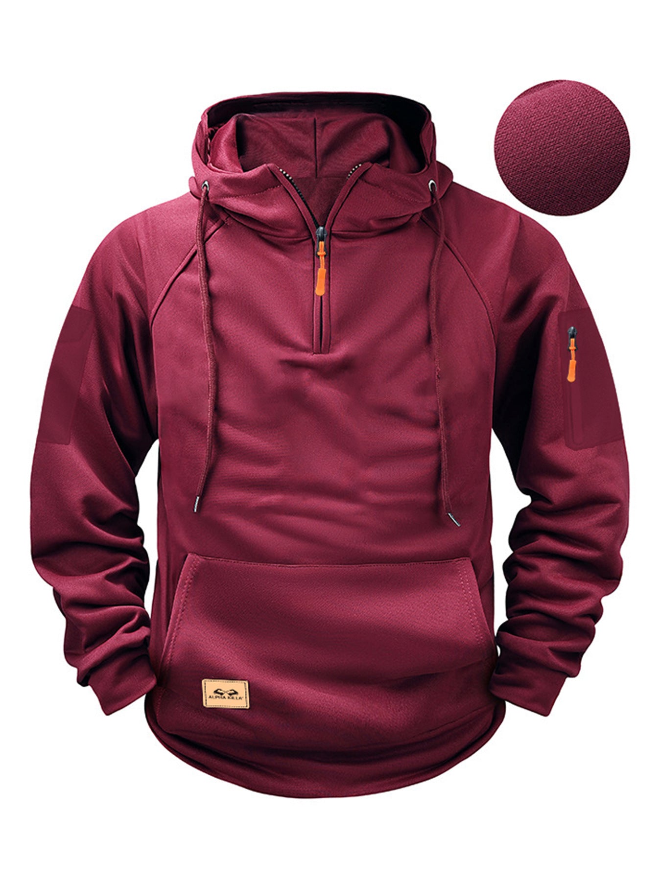 S-3XL Men's Sweatshirt Hoodie Zipper Multi-pocket Pullover Men's Sports Casual Jacket