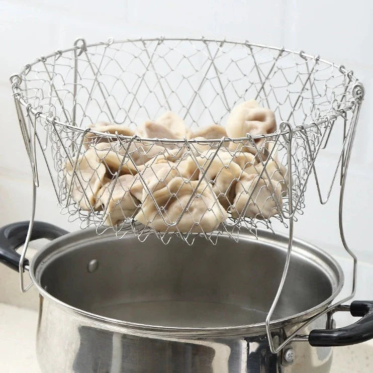 Foldable Deep Frying Basket