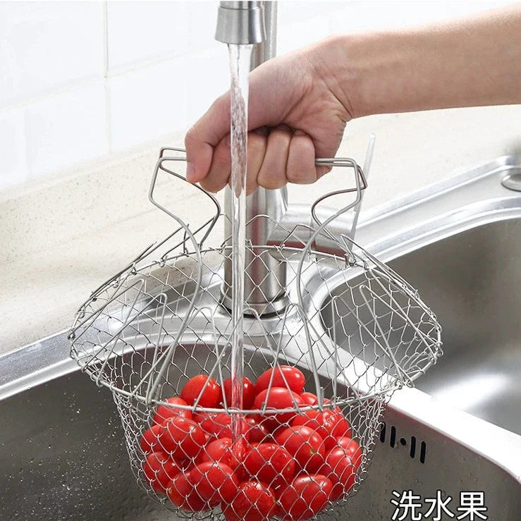 Foldable Deep Frying Basket