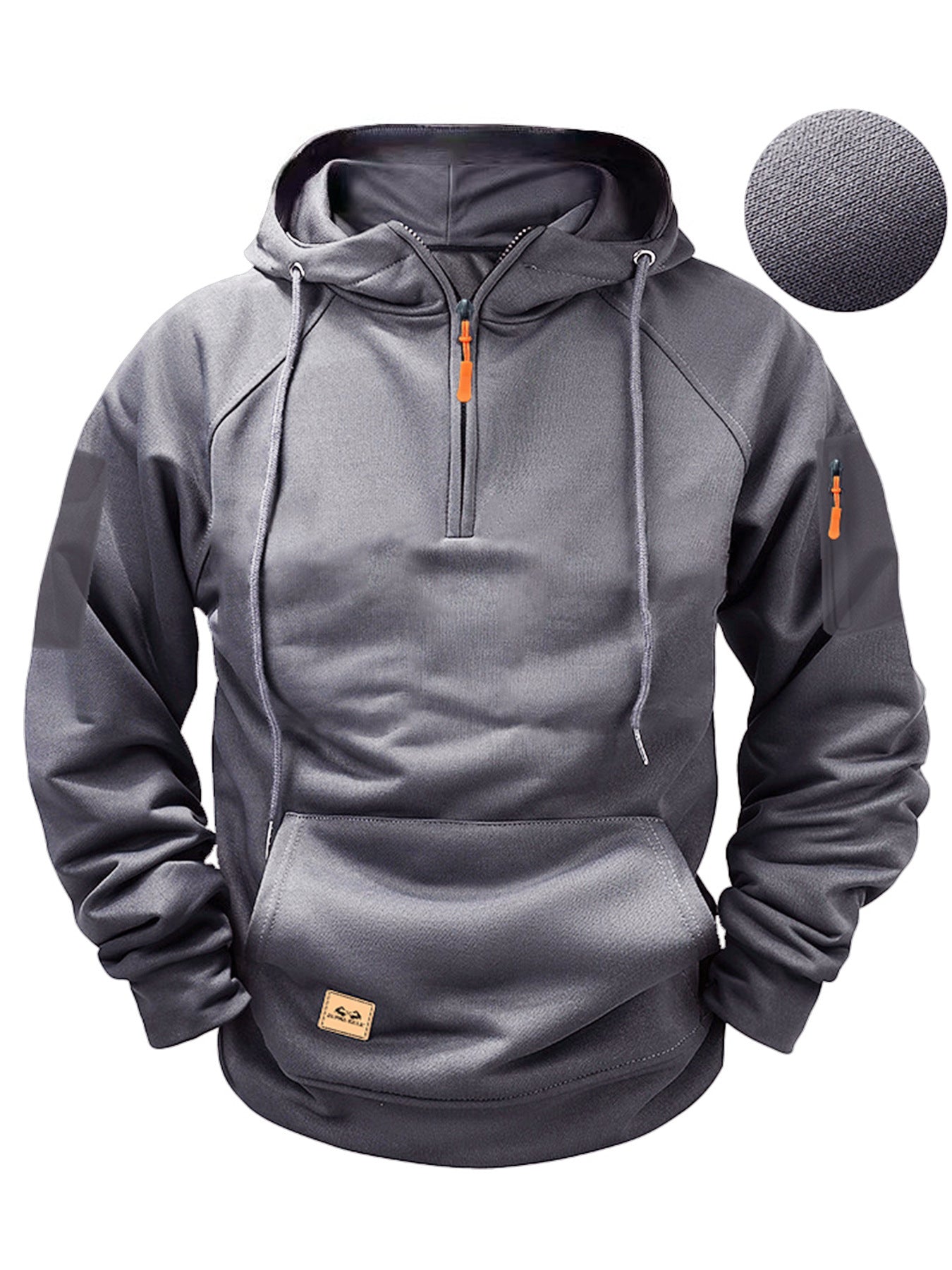 S-3XL Men's Sweatshirt Hoodie Zipper Multi-pocket Pullover Men's Sports Casual Jacket