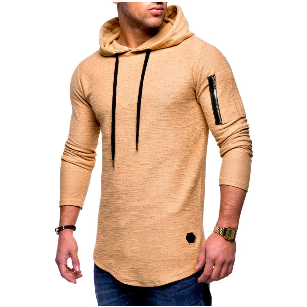 Men's Pullover Zipper Sweater Simple Coat Hoodies