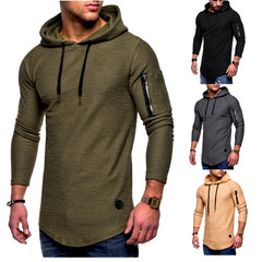 Men's Pullover Zipper Sweater Simple Coat Hoodies