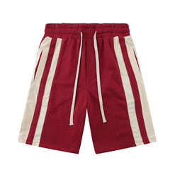 Striped Casual Shorts Baggy Plus Size Men's Shorts Sports Beach Pants Quarter Pants