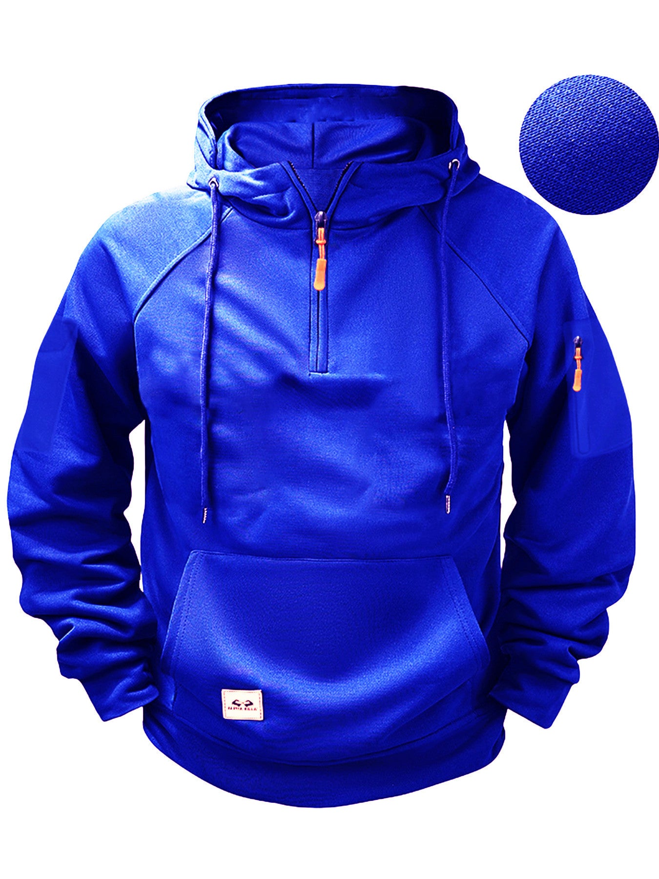 S-3XL Men's Sweatshirt Hoodie Zipper Multi-pocket Pullover Men's Sports Casual Jacket