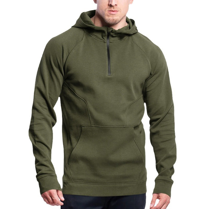 Men's Hoodie Zipper Multi-pocket Pullover Men's Sports Casual Jacket