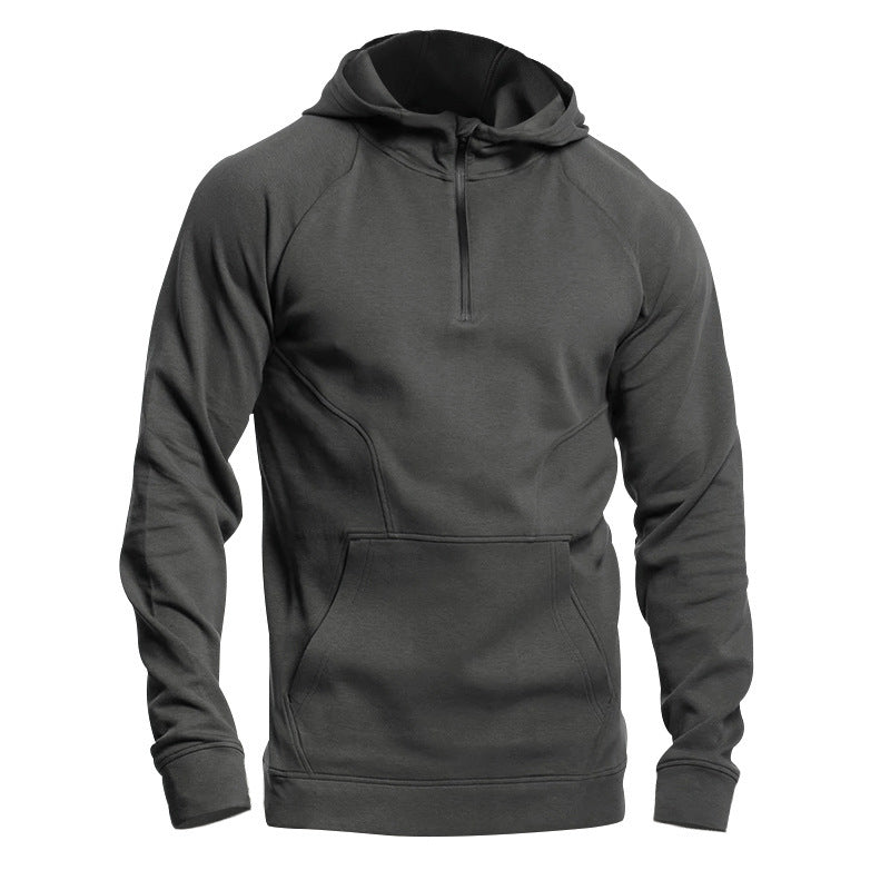 Men's Hoodie Zipper Multi-pocket Pullover Men's Sports Casual Jacket