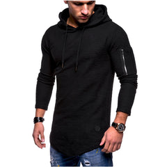 Men's Pullover Zipper Sweater Simple Coat Hoodies