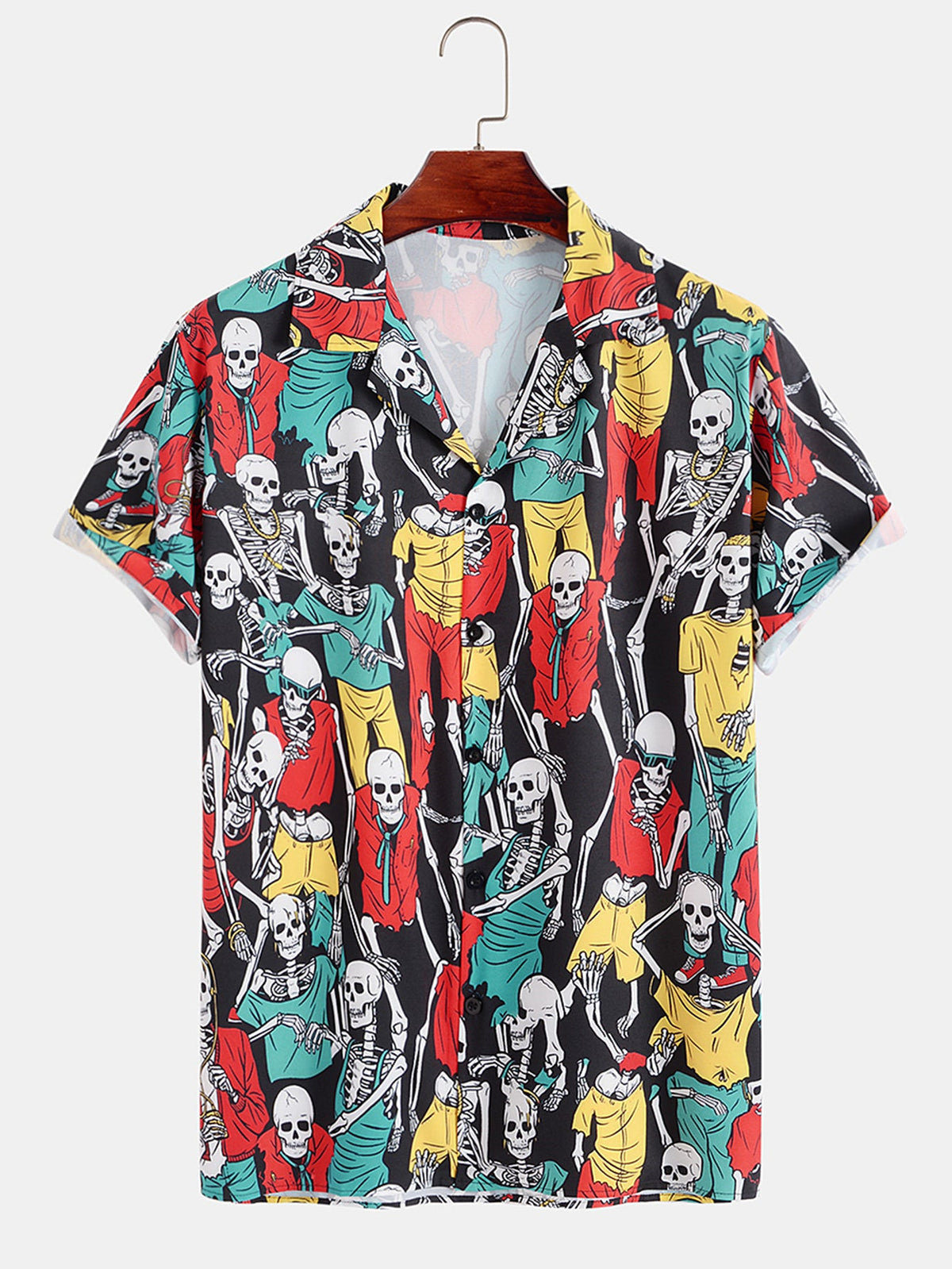 Skeleton Print Shirt