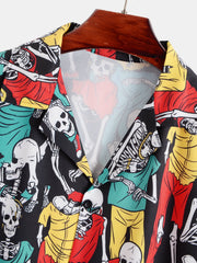 Skeleton Print Shirt