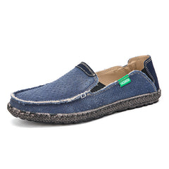 Men Canvas Fashion Casual Comfortable Breathable Loafers Slip-On Shoes