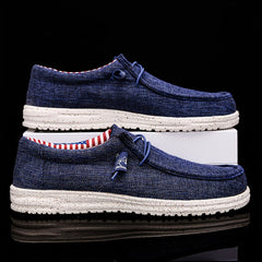 Men's Canvas Boat Shoes Breathable Soft Casual Shoes