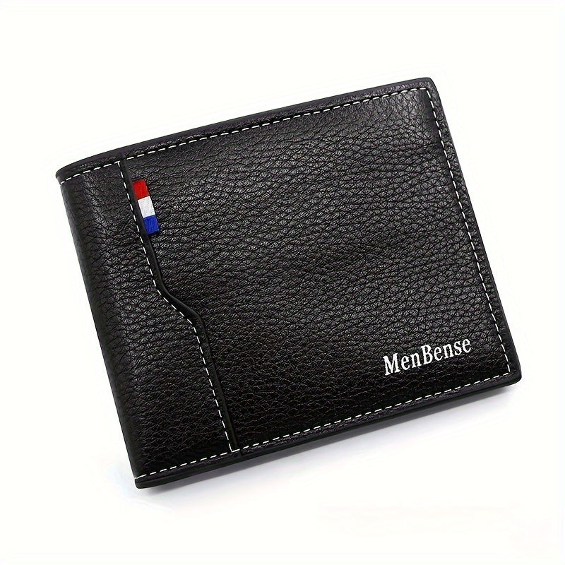 Men's Wallet Short, Large Capacity Coins, Loose Change, Multiple Card Slots, ID Bag, Men's Wallet