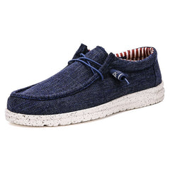 Men's Canvas Boat Shoes Breathable Soft Casual Shoes