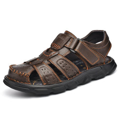 Quality Men's Genuine Leather Casual Outdoor Walking Sandals