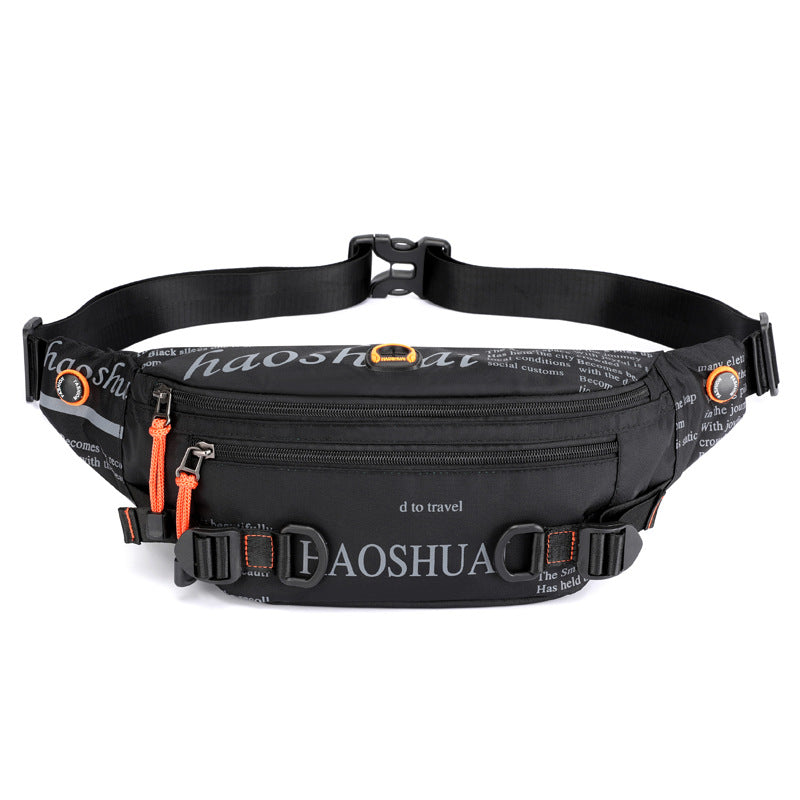 Outdoor Men's Waist Bag Street Trend Chest Bag Crossbody Bags Sports Running Waist Bag