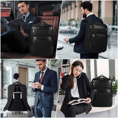 Business Laptop Backpack for Men 15.6 Inch Travel Backpack Flight Approved with USB Charging Port Carry on Backpack Waterproof Backpacks for Work College Computer Laptop Bag Men Women Backpack