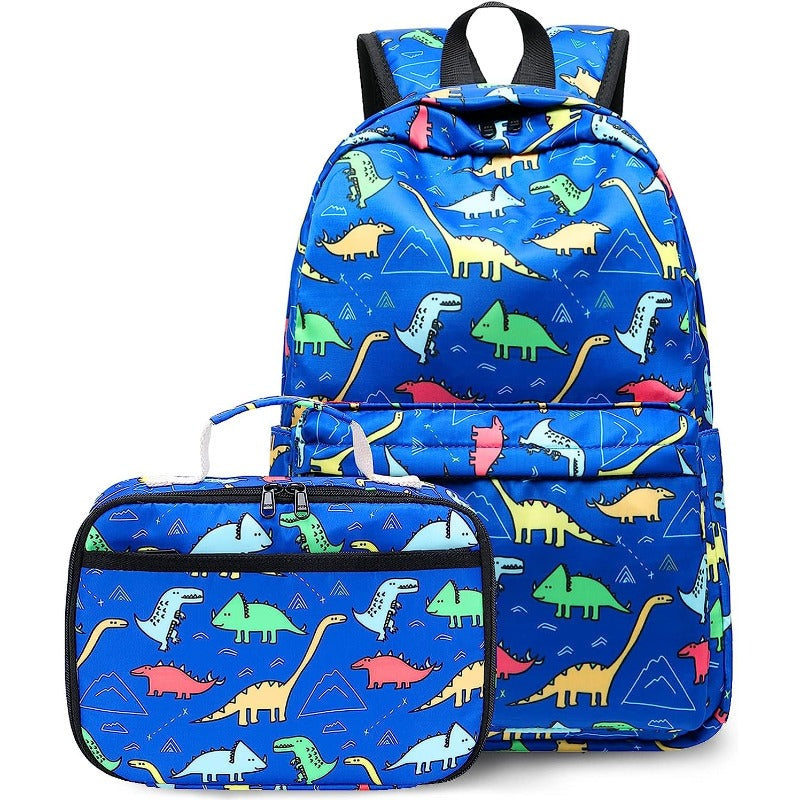 Boys Girls Preschool Backpack with Lunch Box Toddler Kindergarten School Bookbag Set for Age 3-9