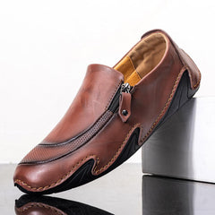 Men's Genuine Leather Breathable Non-Slip Comfortable Soft Sole Casual Business Shoes