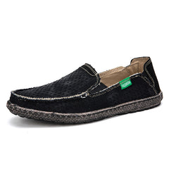 Men Canvas Fashion Casual Comfortable Breathable Loafers Slip-On Shoes