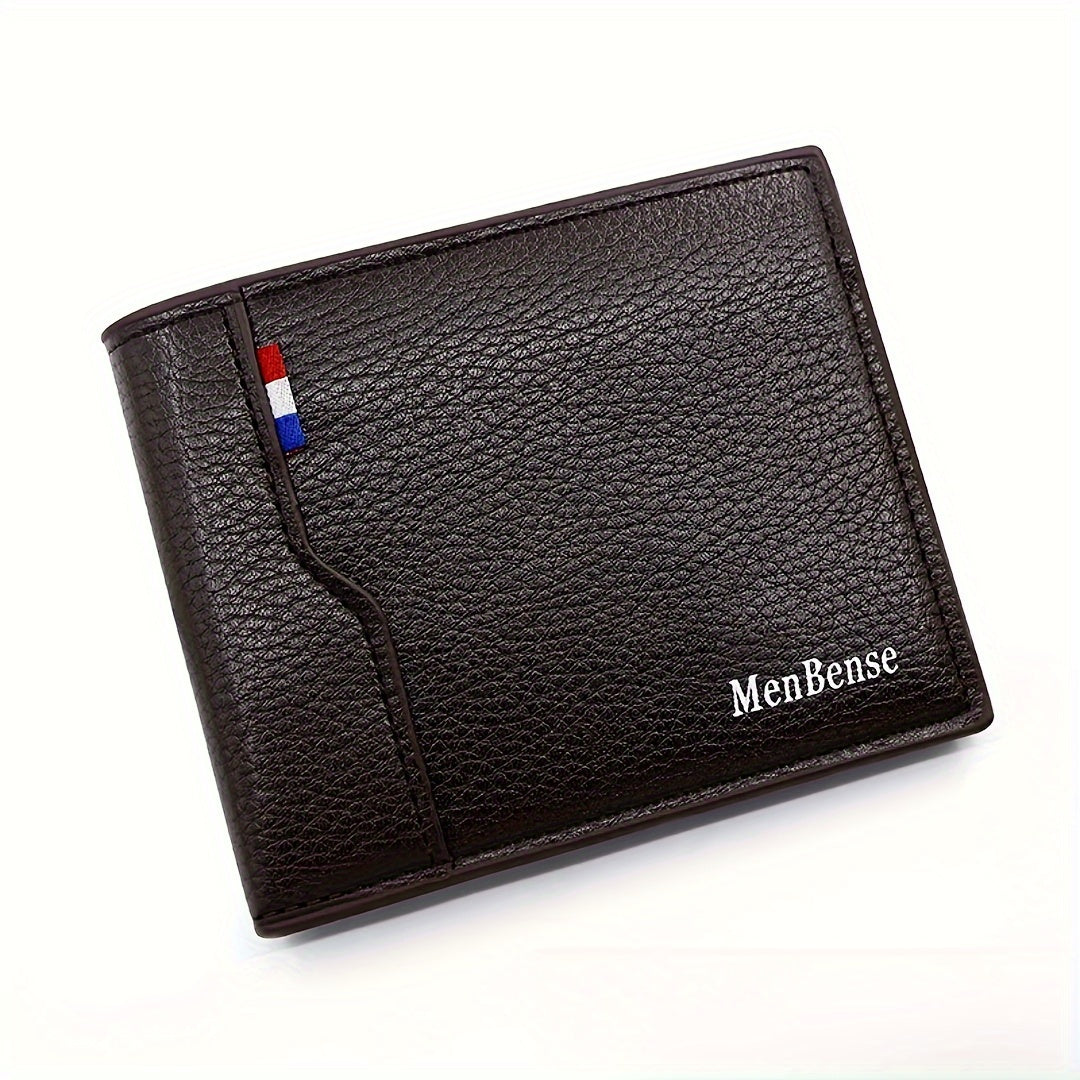 Men's Wallet Short, Large Capacity Coins, Loose Change, Multiple Card Slots, ID Bag, Men's Wallet