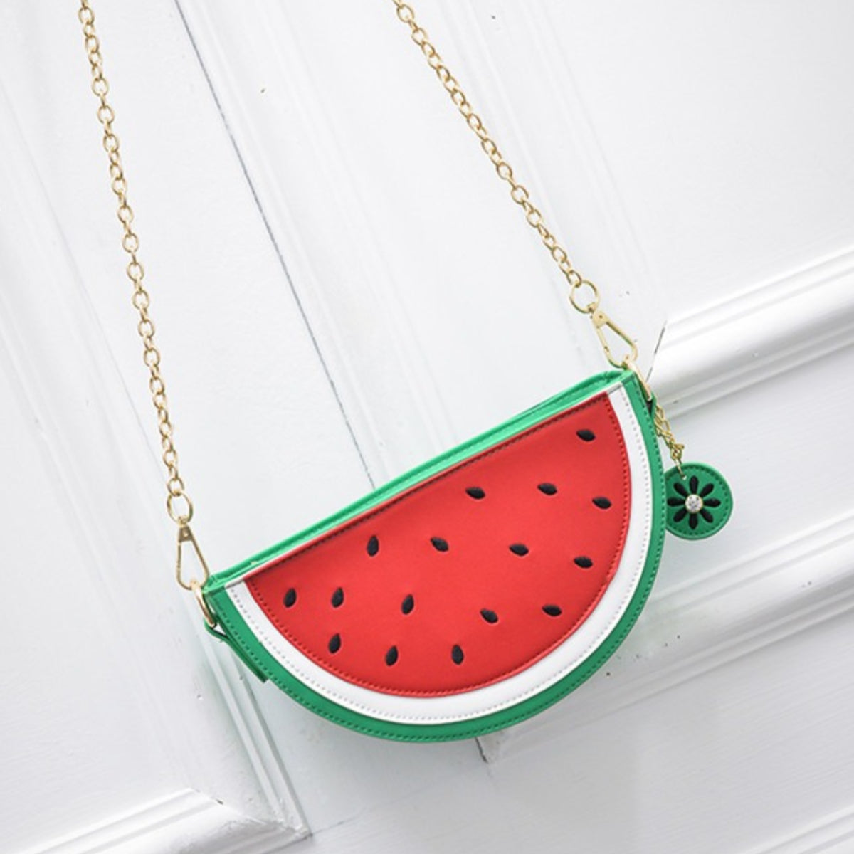 Cartoon Fruit Shaped Crossbody Bag Watermelon Lemon Purse Cute Chain Shoulder Bag For Women