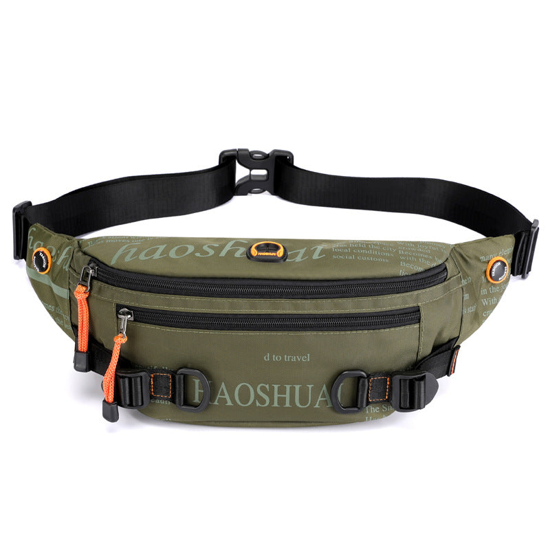 Outdoor Men's Waist Bag Street Trend Chest Bag Crossbody Bags Sports Running Waist Bag