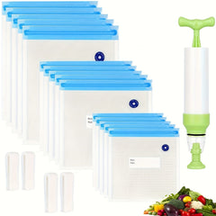 20PCS Premium Reusable Vacuum Food Storage Bags