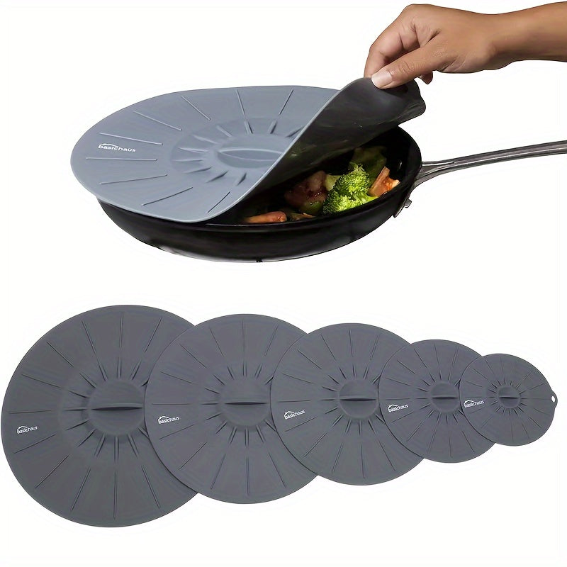 5-Piece Set Multi-Size Silicone Lids