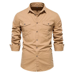 Men's Quality 100% Cotton Casual Versatile Slim Fit Shirts