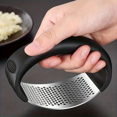 Ergonomic Stainless Steel Garlic Press