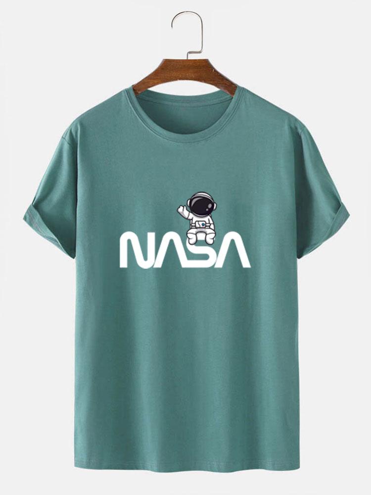 Cute Astronaut NASA Print T-Shirt